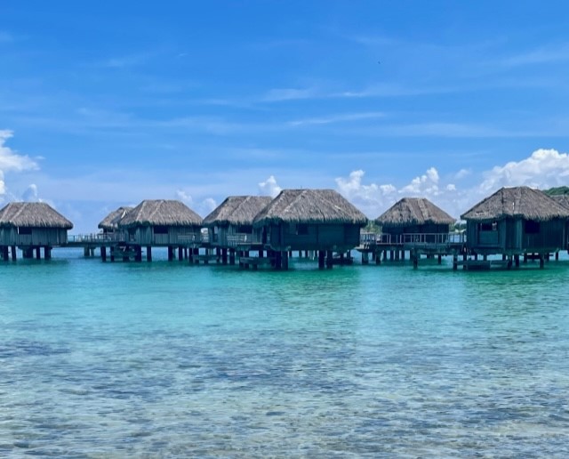 Over water bungalows Bora Bora French Polynesia